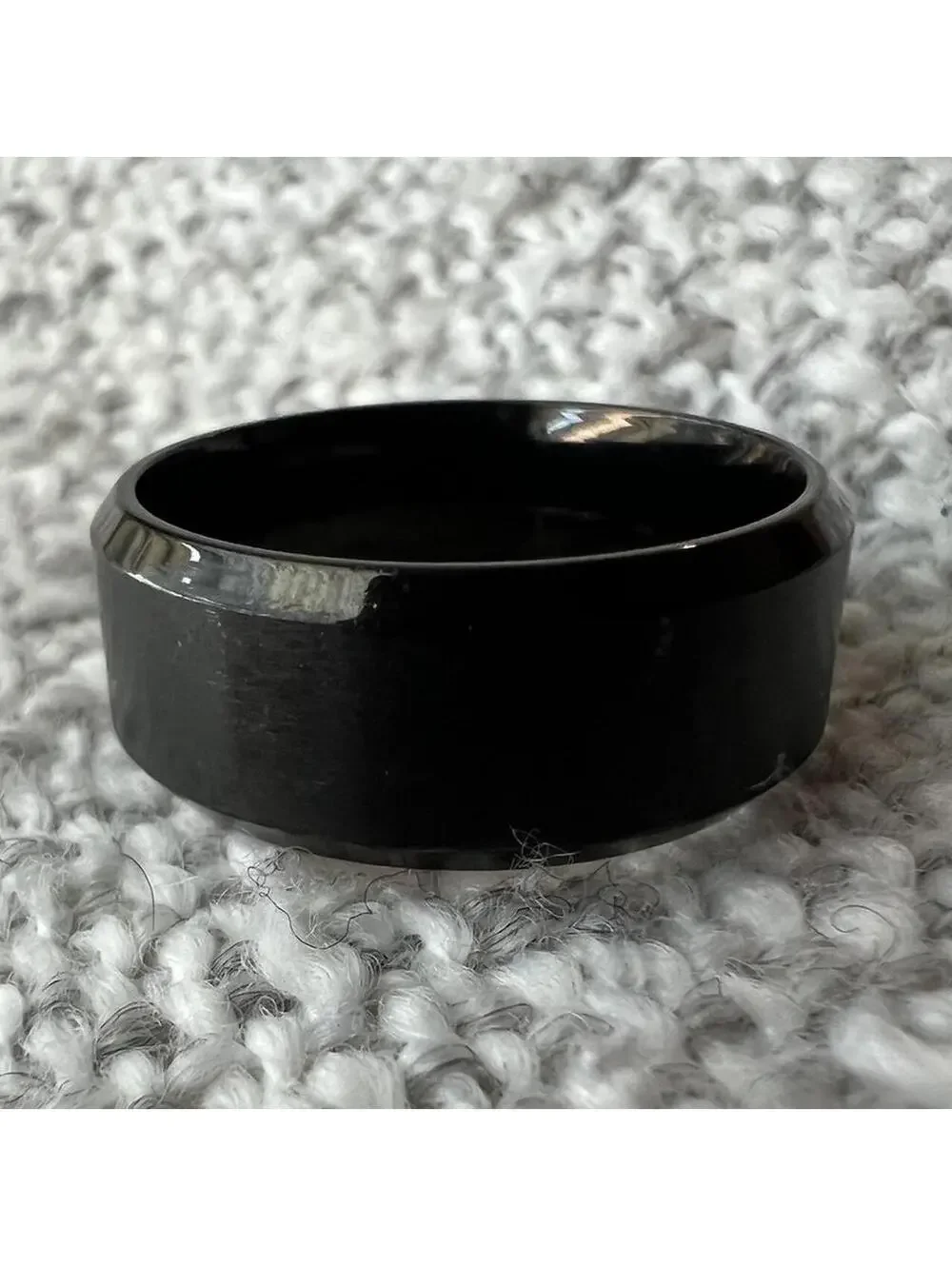 Men's Black Statement Ring